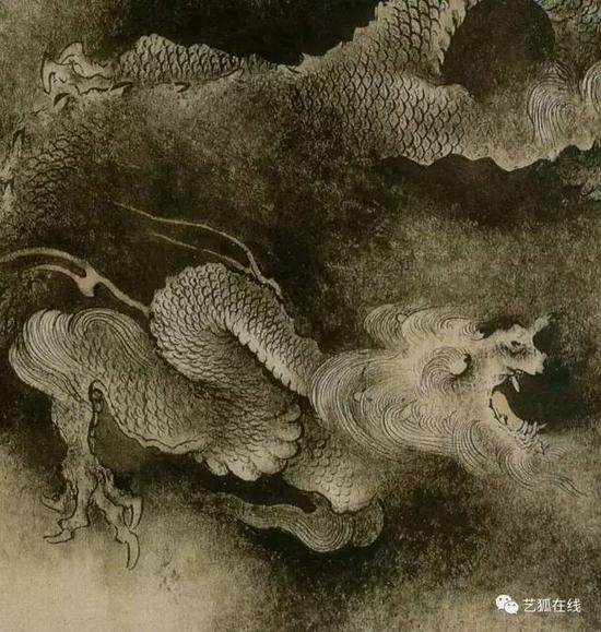 陈容《九龙图》（局部）