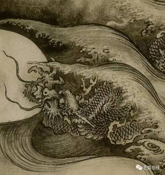 陈容《九龙图》（局部）
